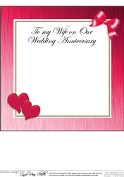 8x8 For My Wife on Our Anniversary Scalloped Corner