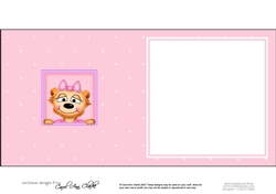 Little Mia Meerkat square landscape insert