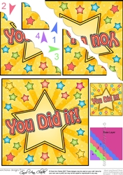 You Did it! Scalloped Corner Stacker