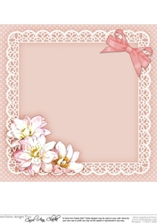 8x8 A Touch of Elegance Flowers Pearls and Lace matching insert