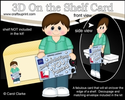 3D On the Shelf Card Kit - Lucien has passed his Driving Test!