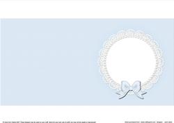 Square Pearls and Lace Card Front or Insert