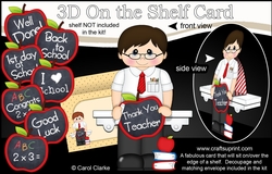 cup782199_359 - 3D On the Shelf Card Kit - Mr Metcalf the Teacher