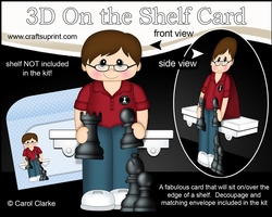 3D On the Shelf Card Kit - Cameron is a Chess Champion