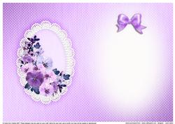 Spring Flowers and Lace Matching Insert A5 Portrait