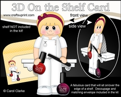 3D On the Shelf Card Kit - Little Glam Nails Nail Technician Kaycee