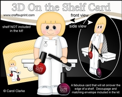 3D On the Shelf Card Kit - Little Glam Nails Nail Technician Caroline