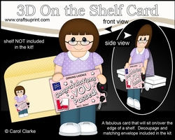 3D On the Shelf Card Kit - Daria has passed her Driving Test!