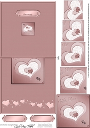 Elegant Hearts No-Hole Over the Edge with Spiral Pyramid Topper
