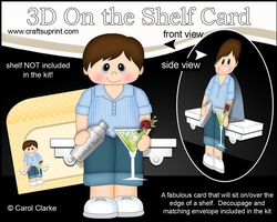 3D On the Shelf Card Kit - It is Cocktail Hour for Carey