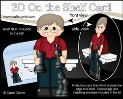 3D On the Shelf Card Kit - Older Man Alexander is a Chess Champion