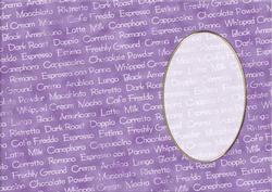 A5 Coffee Words Card Front or Insert