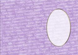 A5 Coffee Words Card Front or Insert