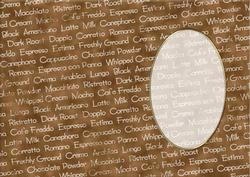 A5 Coffee Words Card Front or Insert