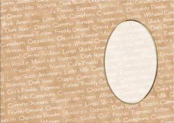 A5 Coffee Words Card Front or Insert