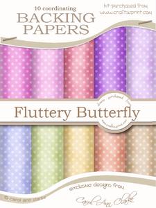 Subtle Soft Polka Dots Backing Paper Kit