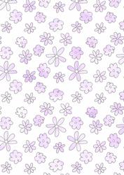 Pretty Watercolour Wash Flowers Vellum