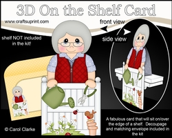 3D On the Shelf Card Kit - In the Garden - All is Blooming for Old Lady Adelaide