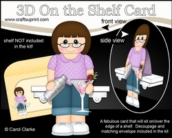 3D On the Shelf Card Kit - It is Cocktail Hour for Coletta