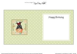 Flower Pot Friends Little Scottie Dog square landscape insert
