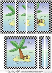 Treasure Island/desert Island Quick Card Side Stacker Topper