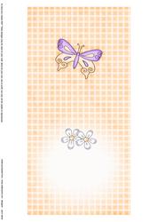 Fluttery Butterfly Insert Square Landscape