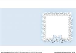 Square Pearls and Lace Card Front or Insert