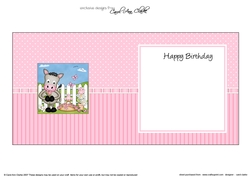 GiGi Horse has a Pretty Rose square landscape insert