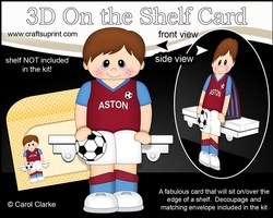 Image of cup799584_359 - 3D On the Shelf Card Kit - Little Footballer Dewitt plays for Aston