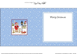 Christmas Livvy Bear is at the North Pole insert square landscape