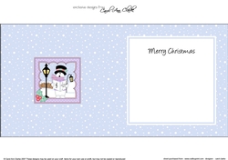 Christmas Snowman Rio is Carol Singing insert square landscape