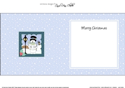 Christmas Snowman Rio is Carol Singing insert square landscape