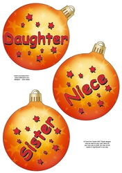 3D Christmas Bauble Decoupage Sheet