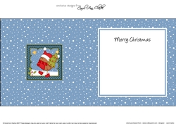 Christmas Bobbin Robin has a Christmas Tree insert square landscape