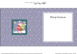 Christmas Bobbin Robin has a Christmas Tree insert square landscape