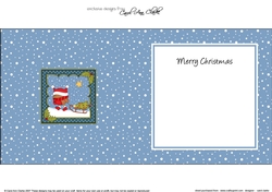 Christmas Bobbin Robin has a Christmas Tree insert square landscape