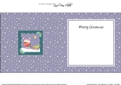 Christmas Bobbin Robin has a Christmas Tree insert square landscape