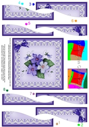 Pretty Viola Quick Card with Wavy Spiral Side Stacker