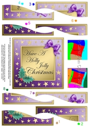 Elegant Christmas Quick Card with Wavy Spiral Side Stacker