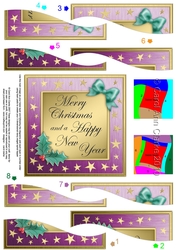 Elegant Christmas Quick Card with Wavy Spiral Side Stacker