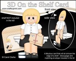 3D On the Shelf Card Kit - Business Woman, Secretary, Lawyer, Solicitor - Sheila