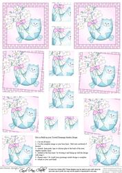 Cute Cat Twisted Pyramage Sheet