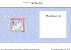 Christmas Snowball Sam is Sledging insert square landscape