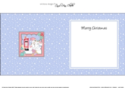 Christmas Snowball Sam Posts a Letter to Santa insert square landscape