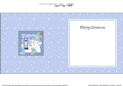 Christmas Snowball Sam Posts a Letter to Santa insert square landscape