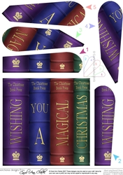 Wishing You a Magical Christmas Books Fan Pyramage Topper