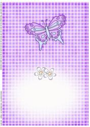 Fluttery Butterfly Insert A5 Landscape
