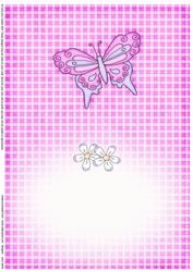 Fluttery Butterfly Insert A5 Landscape