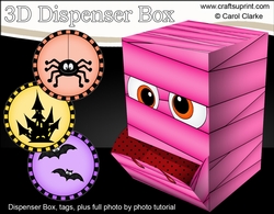 3D Fun Halloween Dispenser Box Mini Kit - Mummy Zelda