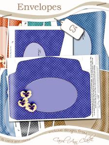 Pansy, Lace and Pearls Matching C5 Envelope Kit
